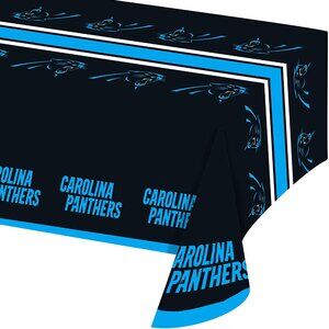 NFL Carolina Panthers Vinyl Table Cover 54" x 108" by Creative Converting